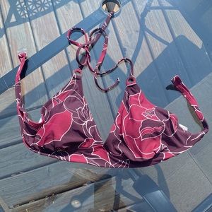 Merona Triangle Bikini Top maroon Swim Top XL